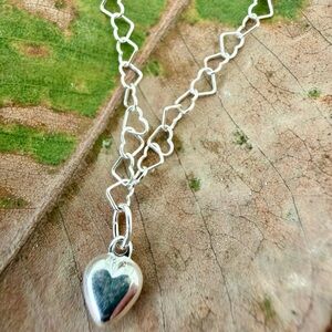 Silver Heart Pendant Necklace